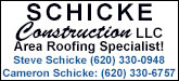 Schicke Construction LLC Sponsorship Banner