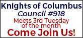 Knights of Columbus Council 918 Sponsorship Banner