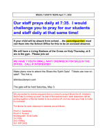Weekly Saints News - 4-11-2025