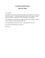 Weekly Saints - 3-28-2024
