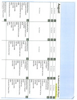 Menu - August 2026 Breakfast