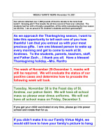 Weekly Saints News - 11-19-2021